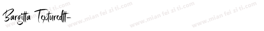 Bargitta Texturedtt字体转换